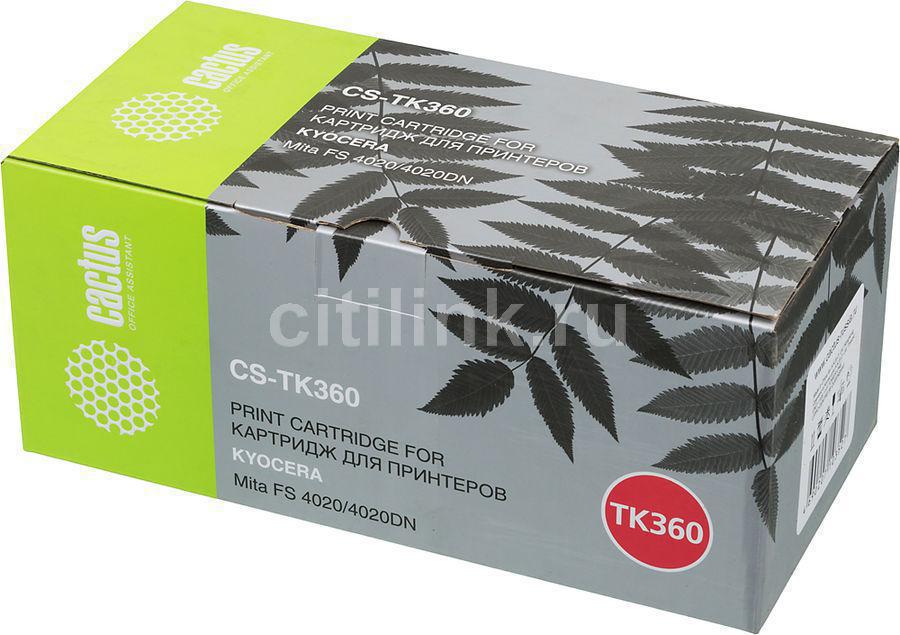 Картридж Cactus CS-TK360 Black для Mita FS 4020/4020DN