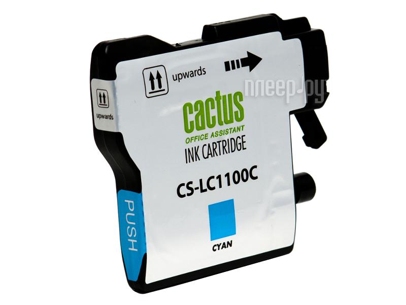 Картридж Cactus CS-LC1100C для Brother DCP-385c/6690cw/MFC-990/5890/5895/6490 Cyan