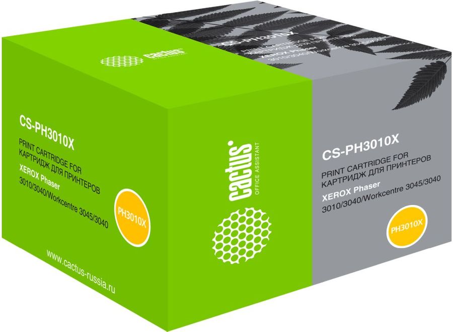 Картридж Cactus CS-PH3010X 106R02183 Black для Xerox Phaser 3010/WorkCentre 3045