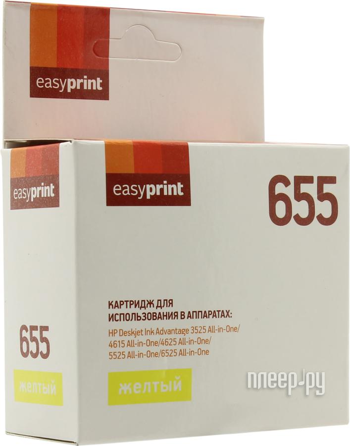 Картридж EasyPrint IH-112 №655 для HP Deskjet Ink Advantage 3525/4615/4625/5525/6525 Yellow