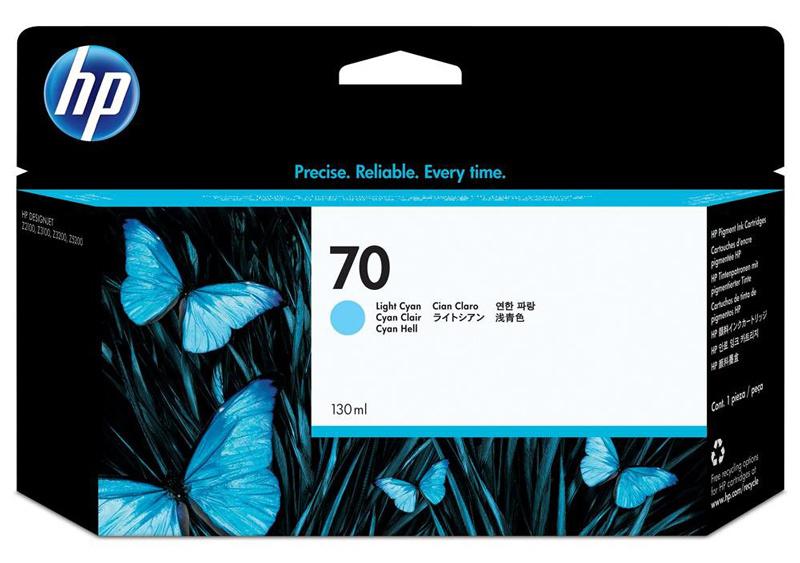 Картридж HP 70 C9390A 130ml Light Cyan для HP DJ Z2100/Z3100
