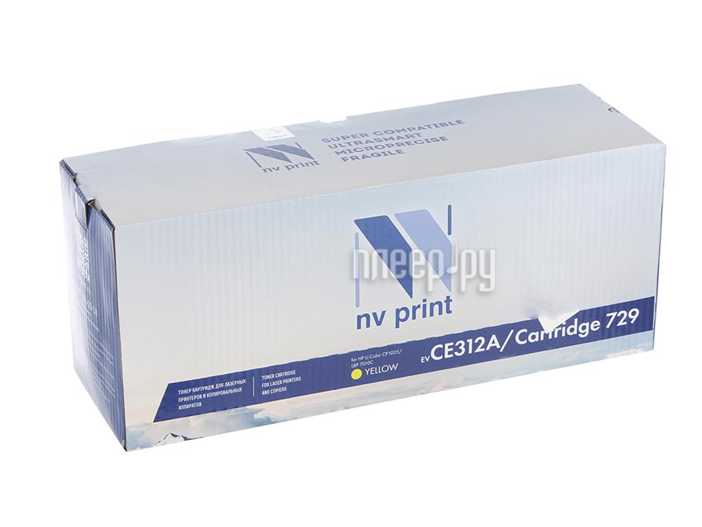 Картридж NV Print CE312A/CRG729 Yellow для HP LaserJet Color CP1025