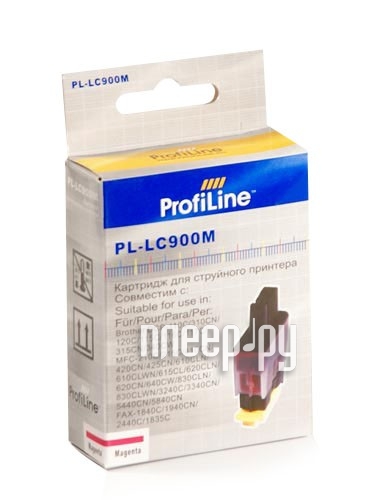 Картридж ProfiLine PL-LC900M для Brother LC900M DCP110C/DCP-115C/DCP-120C/115c/120c820cw/640cw Magenta