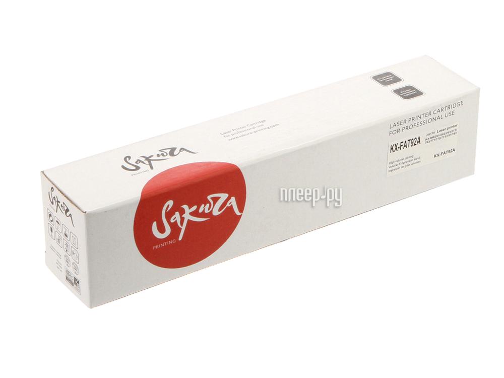 Картридж Sakura SAKXFAT92A (аналог KXFAT92A) Black для Panasonic KX-MB262/263/271/283/763/772/773/781/783