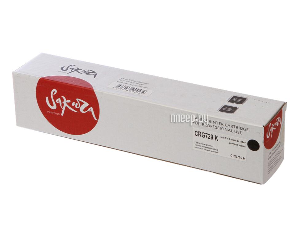 Картридж Sakura SACRG729K (аналог CRG729K) Black для Canon LBP7010C/7018C
